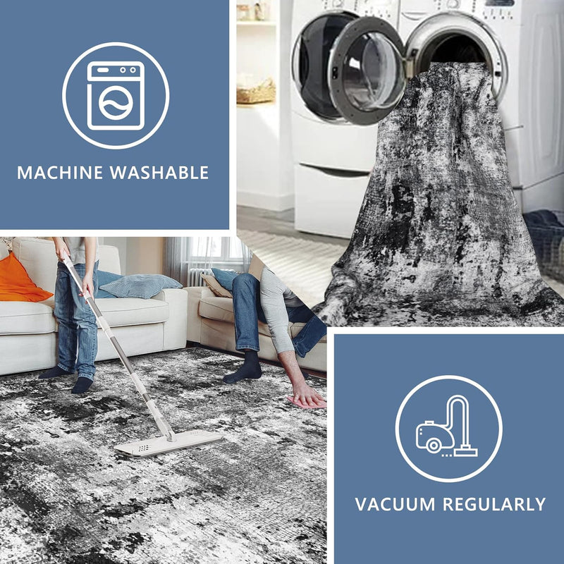 Large Modern Abstract Rugs Living Room Non-Slip