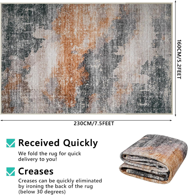 Large Modern Abstract Rugs Living Room Non-Slip