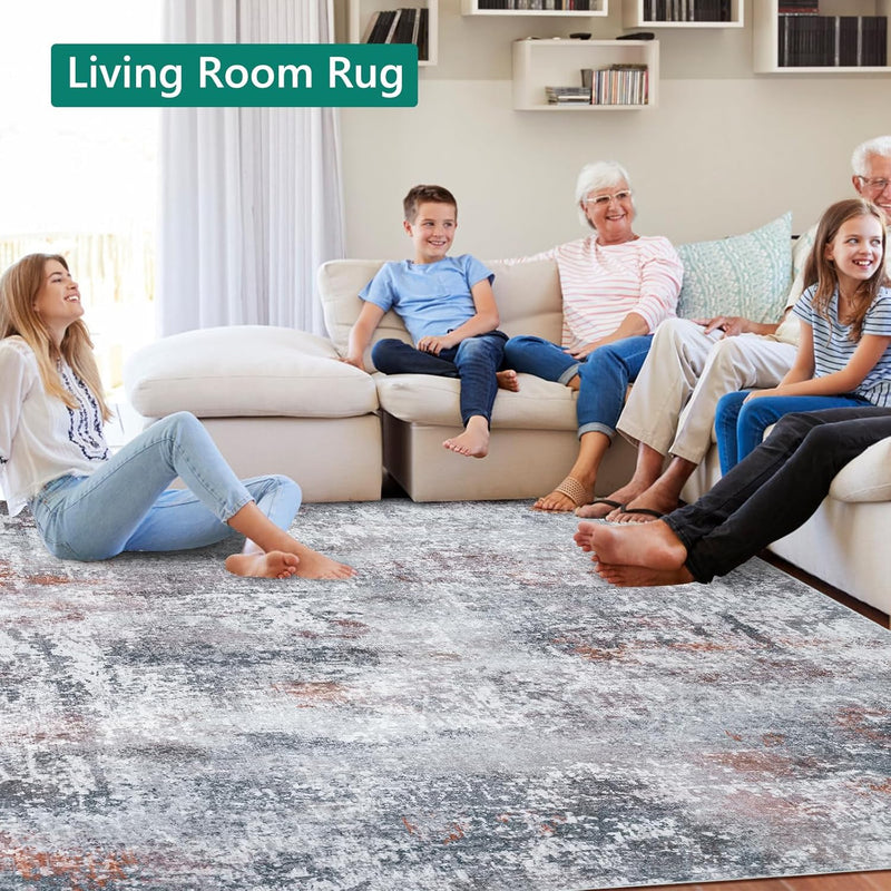 Large Modern Abstract Rugs Living Room Non-Slip