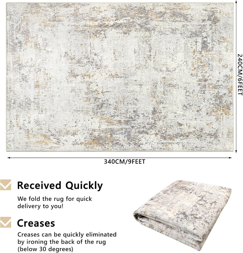 Large Modern Abstract Rugs Living Room Non-Slip