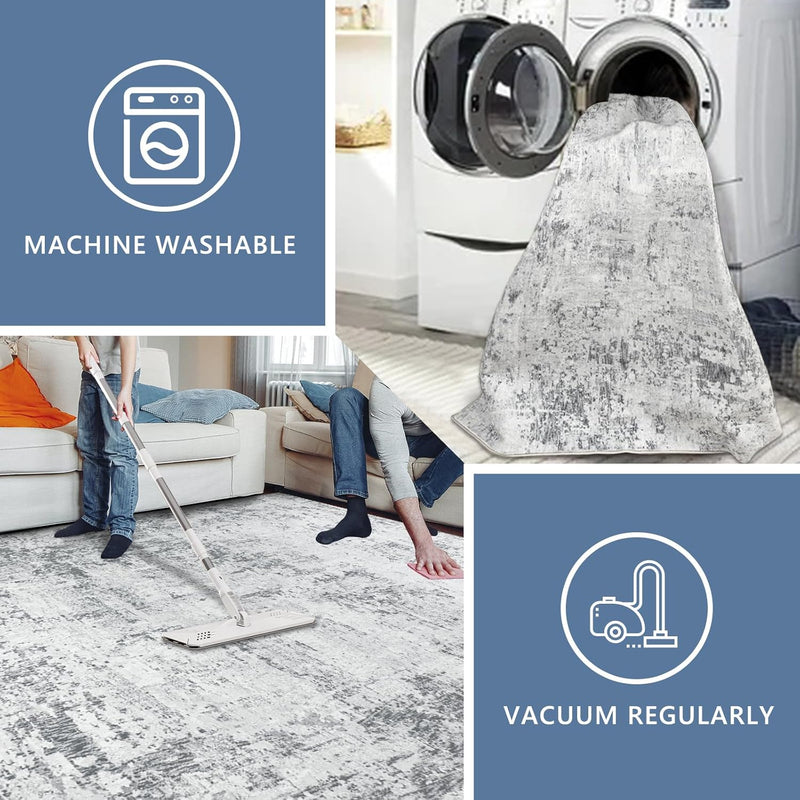Large Modern Abstract Rugs Living Room Non-Slip