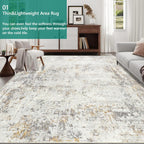 Large Modern Abstract Rugs Living Room Non-Slip