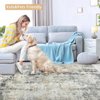 Large Modern Abstract Rugs Living Room Non-Slip