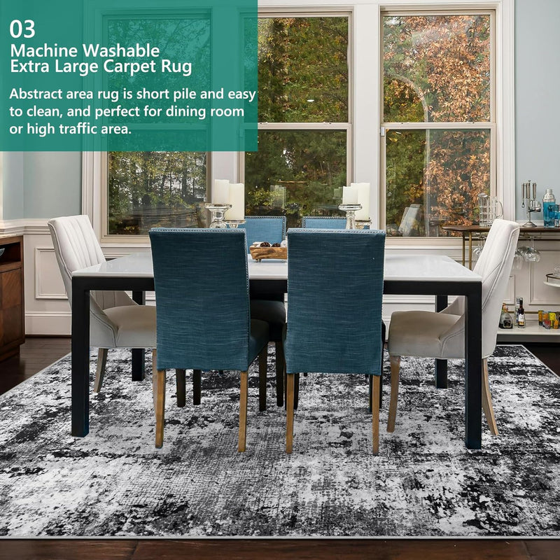 Large Modern Abstract Rugs Living Room Non-Slip