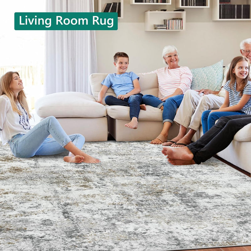 Large Modern Abstract Rugs Living Room Non-Slip