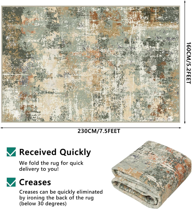 Large Modern Abstract Rugs Living Room Non-Slip