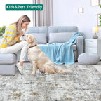 Large Modern Abstract Rugs Living Room Non-Slip