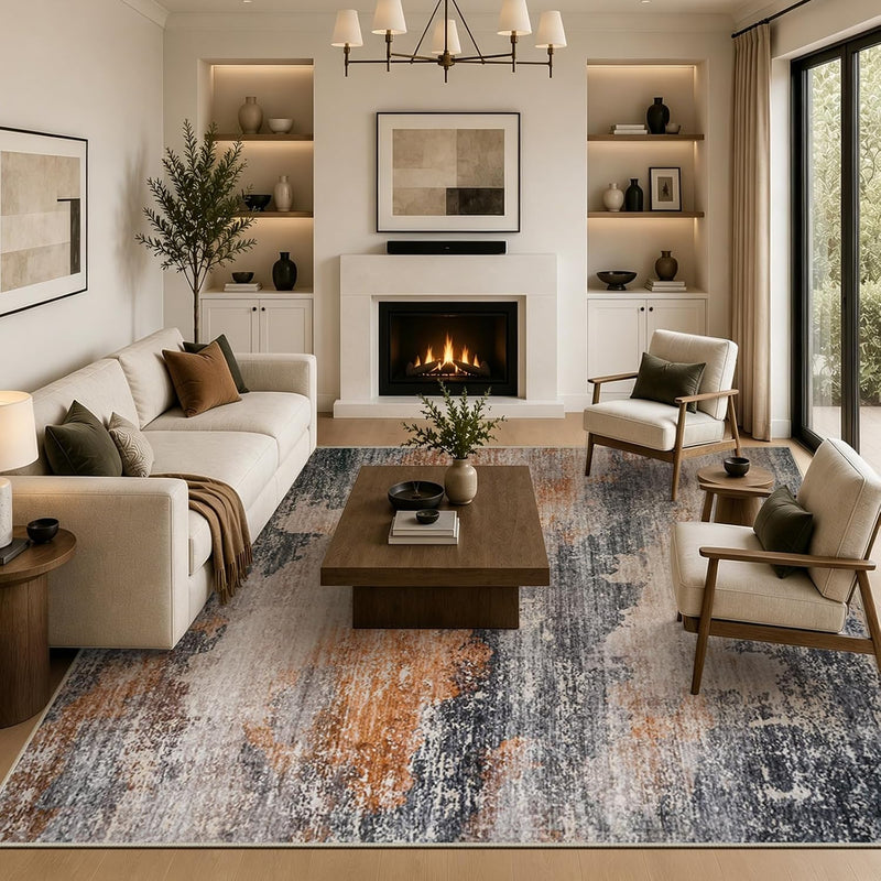 Large Modern Abstract Rugs Living Room Non-Slip