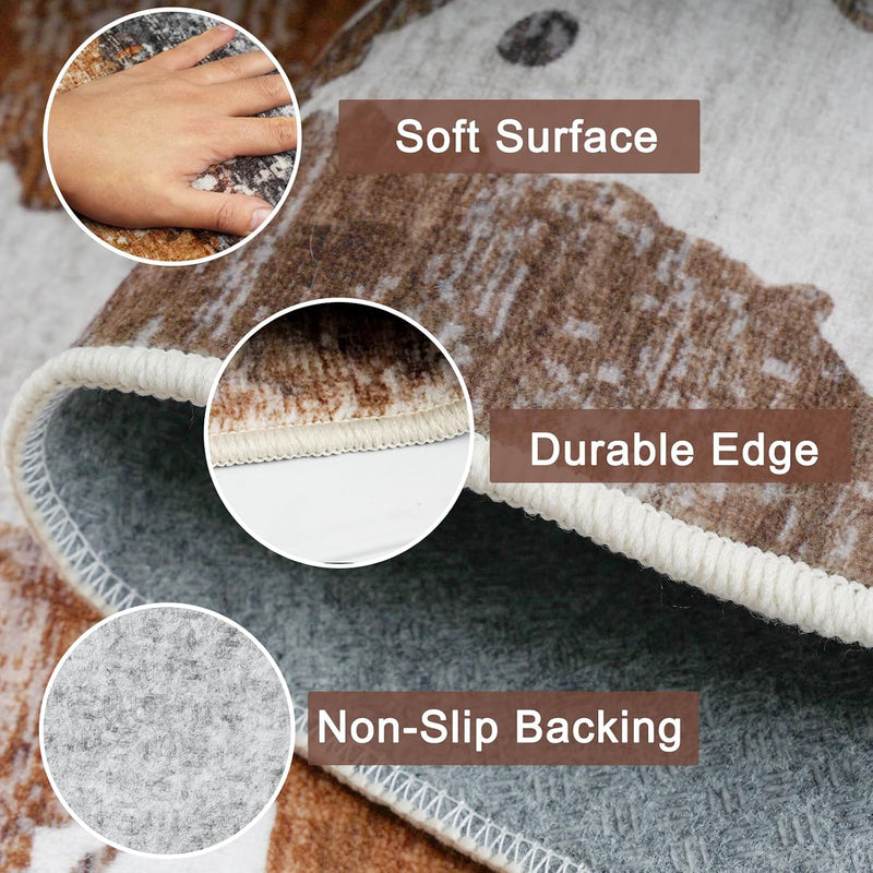 Large Modern Abstract Rugs Living Room Non-Slip