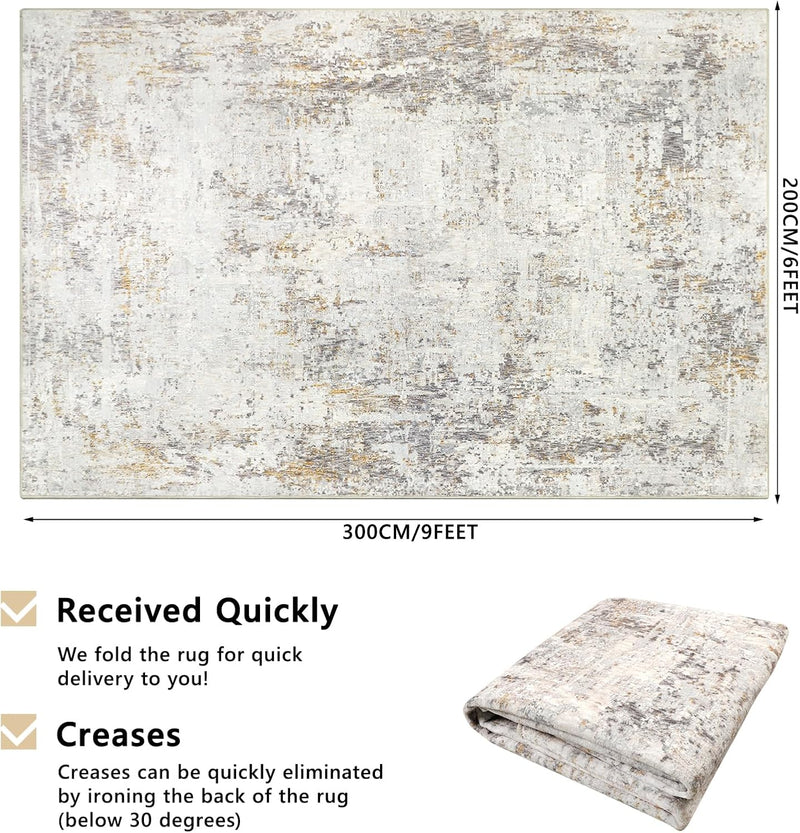 Large Modern Abstract Rugs Living Room Non-Slip