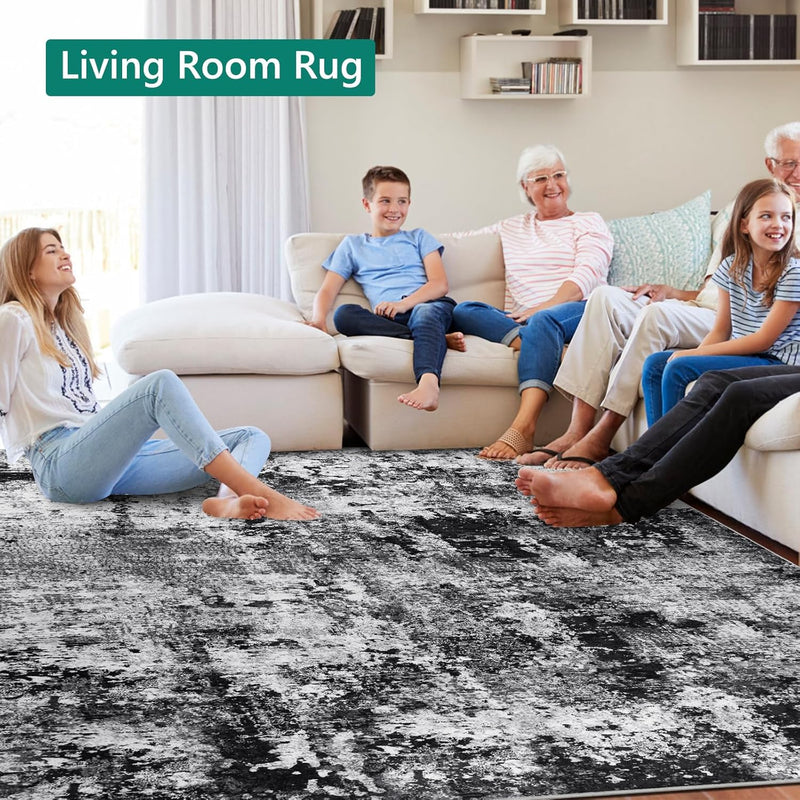 Large Modern Abstract Rugs Living Room Non-Slip