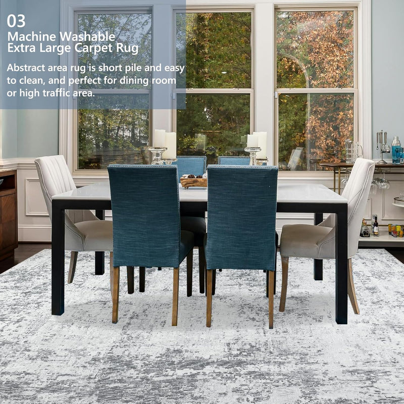 Large Modern Abstract Rugs Living Room Non-Slip