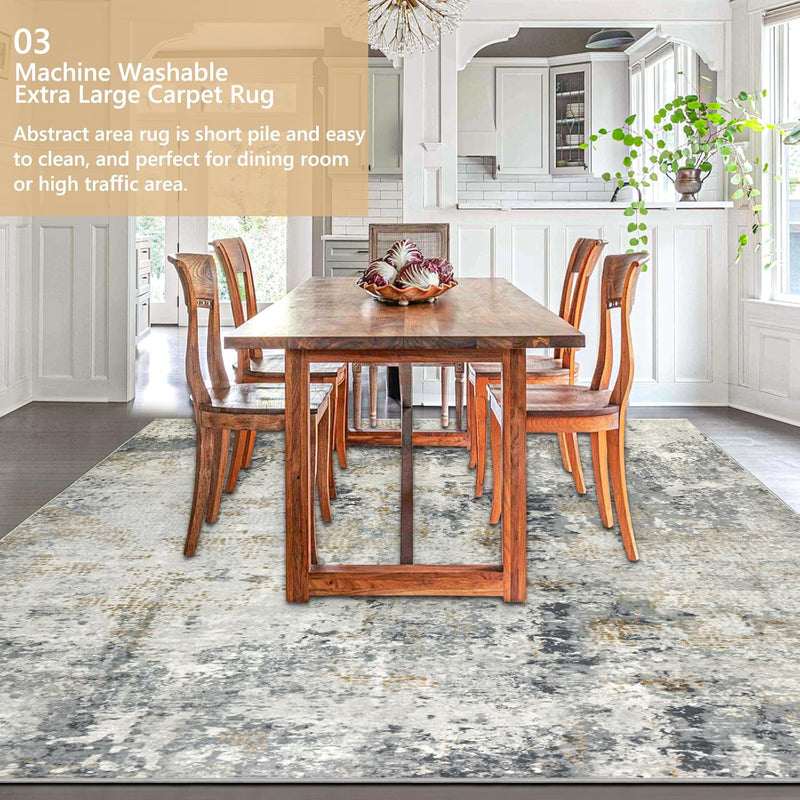 Large Modern Abstract Rugs Living Room Non-Slip