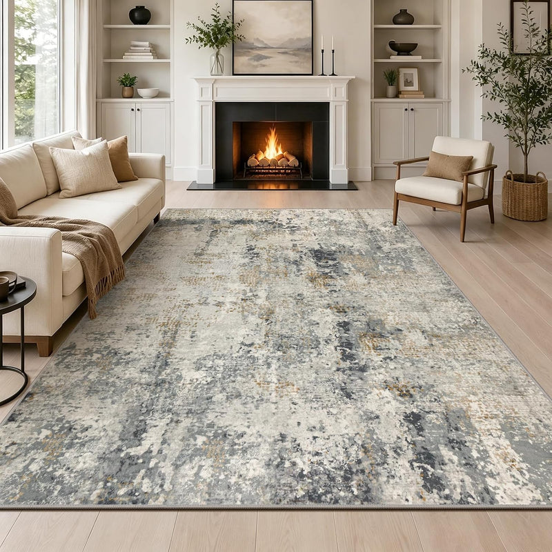 Large Modern Abstract Rugs Living Room Non-Slip