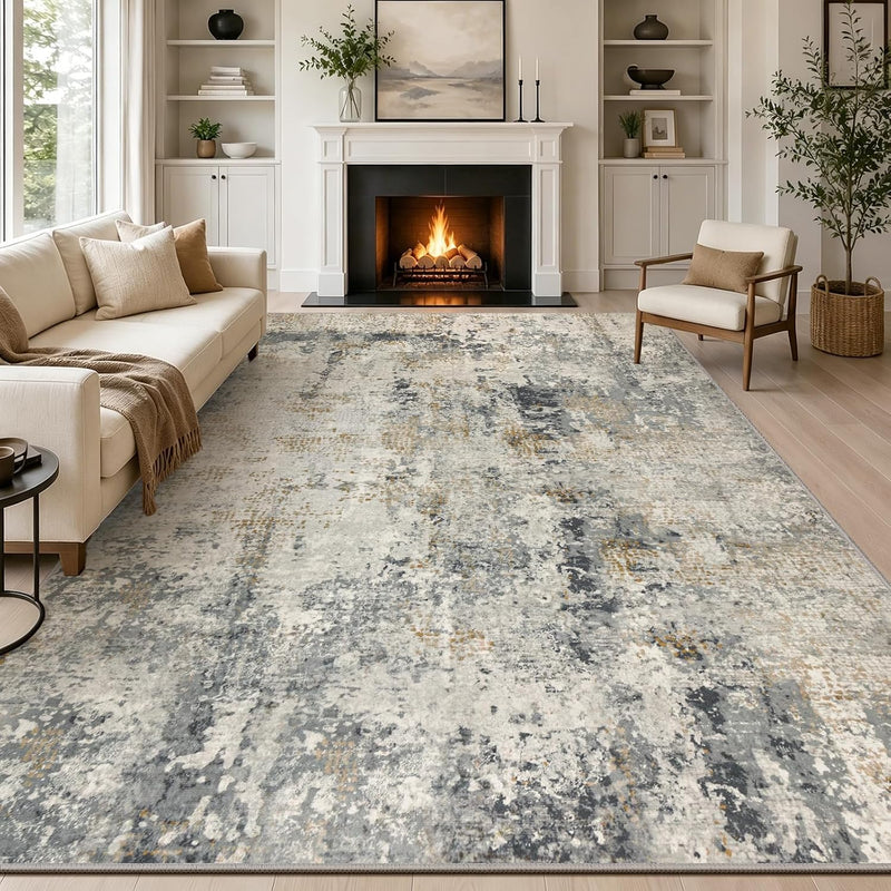 Large Modern Abstract Rugs Living Room Non-Slip