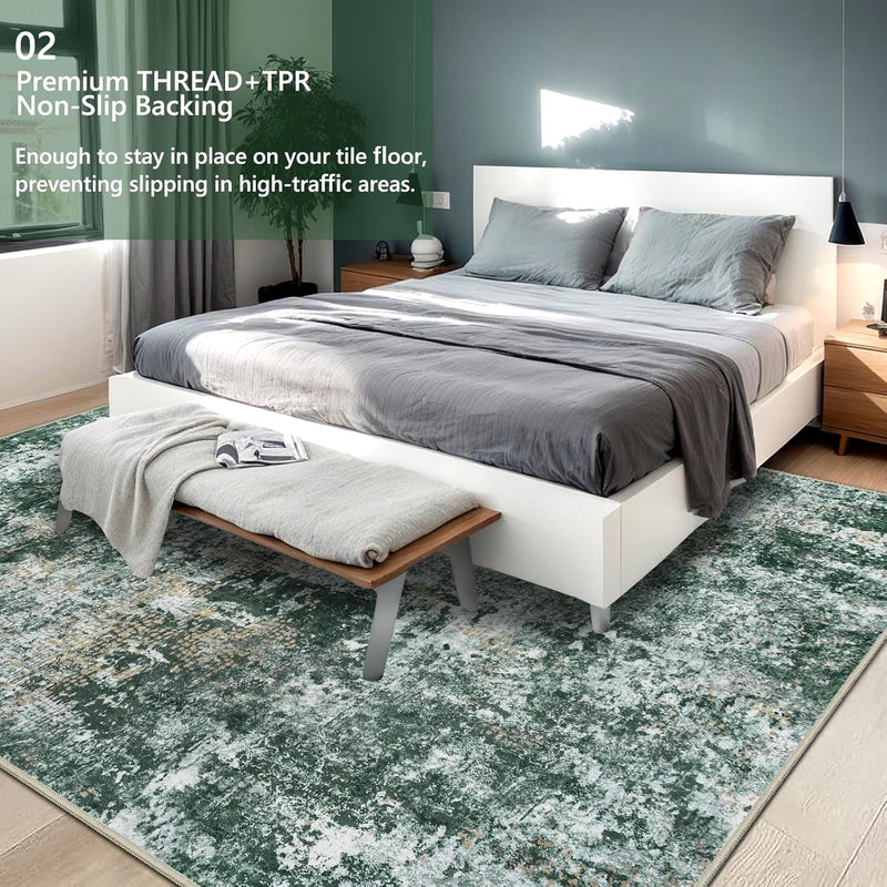 Large Modern Abstract Rugs Living Room Non-Slip