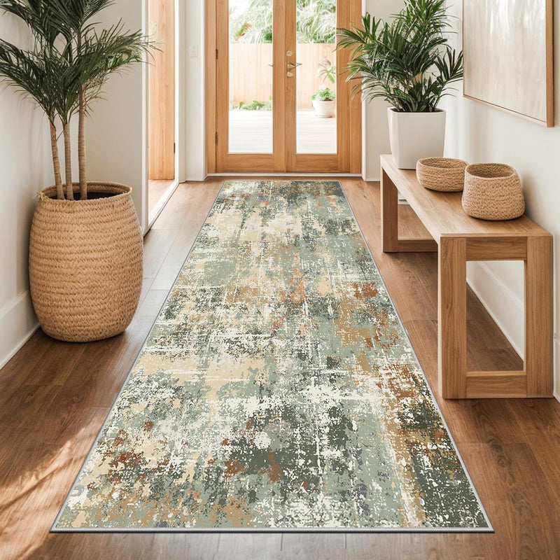 Abstract Area Rug Modern Short Pile Soft