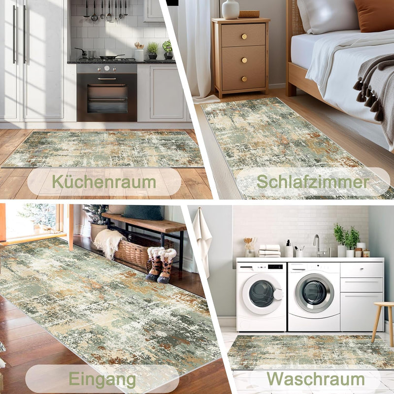 Abstract Area Rug Modern Short Pile Soft