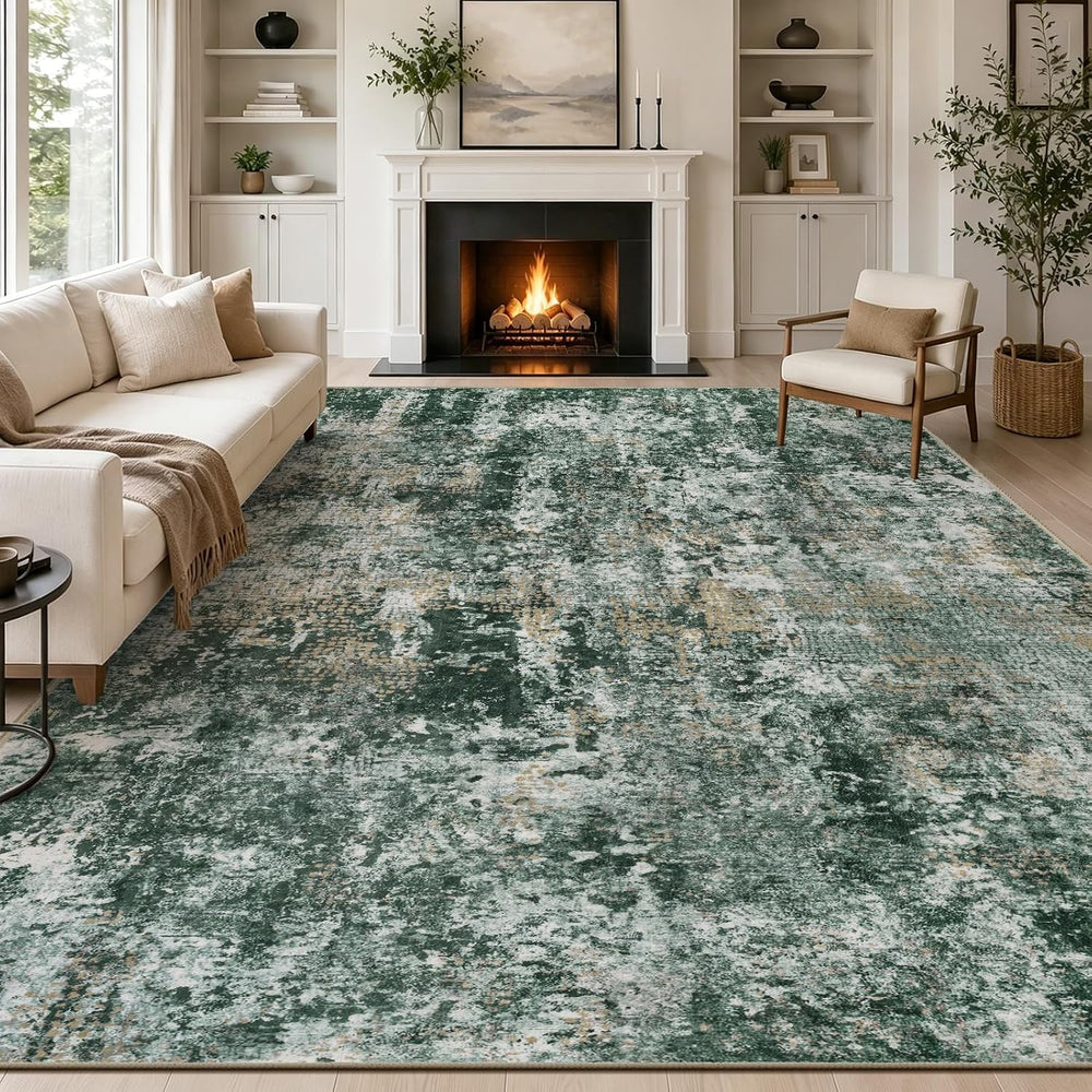 Abstract Area Rug Modern Short Pile