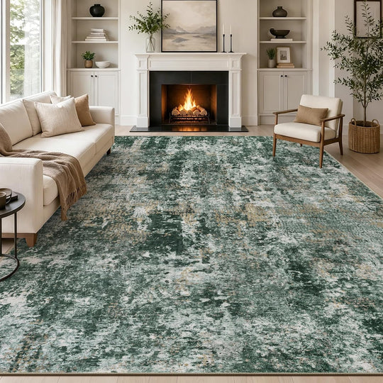 Abstract Area Rug Modern Short Pile