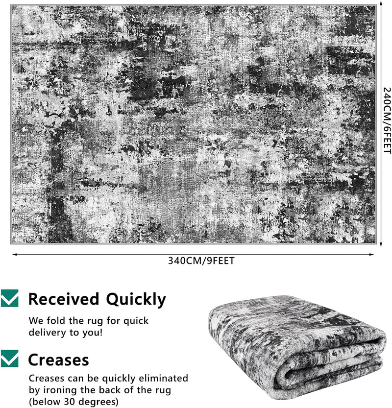 Large Modern Abstract Rugs Living Room Non-Slip