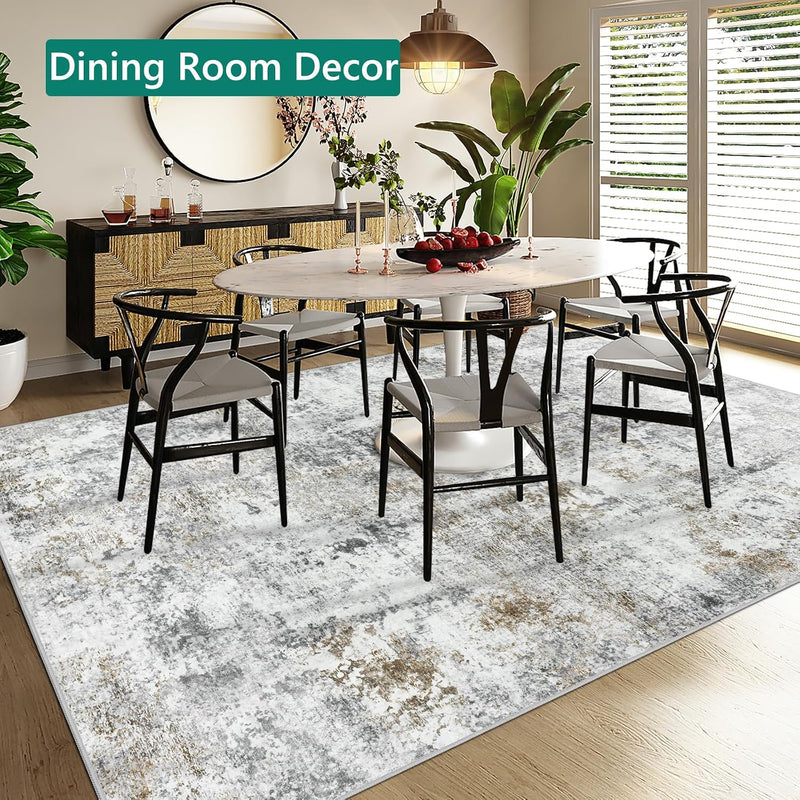 Large Modern Abstract Rugs Living Room Non-Slip