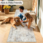 Large Modern Abstract Rugs Living Room Non-Slip