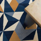 Large Modern Thick Geometric Area Rug Kaleidoscope Living
