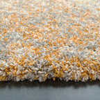 Large Ochre Fluffy Shaggy Shag Carpet Rug Affordable