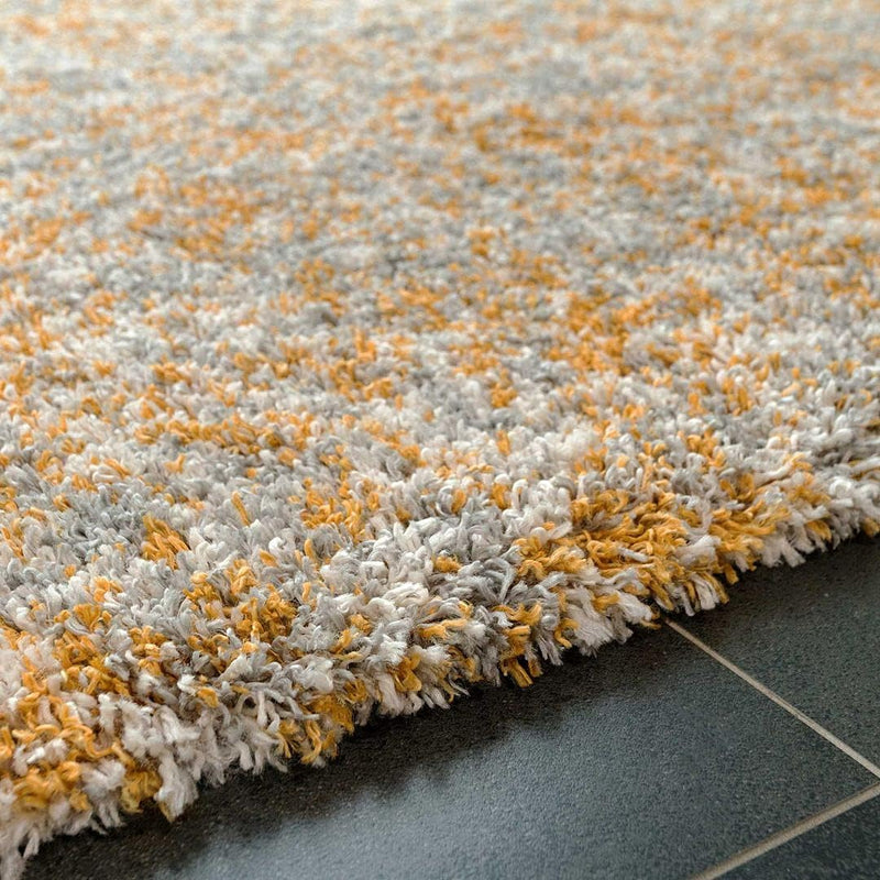 Large Ochre Fluffy Shaggy Shag Carpet Rug Affordable