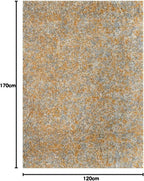 Large Ochre Fluffy Shaggy Shag Carpet Rug Affordable