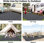Large Outdoor Rug for Patios Waterproof Anti-Slip Reversible
