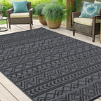 Large Outdoor Rug for Patios Waterproof Anti-Slip Reversible