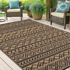 Large Outdoor Rug for Patios Waterproof Anti-Slip Reversible