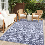 Large Outdoor Rug for Patios Waterproof Anti-Slip Reversible
