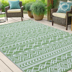 Large Outdoor Rug for Patios Waterproof Anti-Slip Reversible