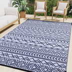 Large Outdoor Rug for Patios Waterproof Anti-Slip Reversible
