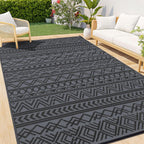 Large Outdoor Rug for Patios Waterproof Anti-Slip Reversible