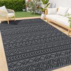Large Outdoor Rug for Patios Waterproof Anti-Slip Reversible