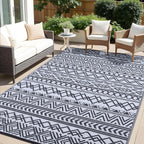 Large Outdoor Rug for Patios Waterproof Anti-Slip Reversible