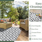 Large Outdoor Rug for Patios Waterproof Garden