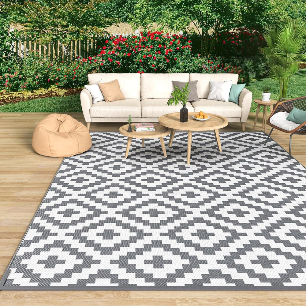Large Outdoor Rug for Patios Waterproof Garden
