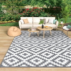 Large Outdoor Rug for Patios Waterproof Garden