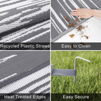 Large Outdoor Rug Garden