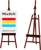 Large Painters Easel Adjustable Solid Beech Wood Artist