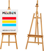 Large Painters Easel Adjustable Solid Beech Wood Artist