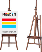 Large Painters Easel Adjustable Solid Beech Wood Artist