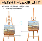 Large Painters Easel Adjustable Solid Beech Wood Artist