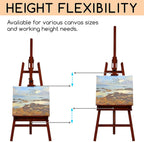 Large Painters Easel Adjustable Solid Beech Wood Artist