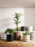 Large Plant Pot with Saucer Ceramic